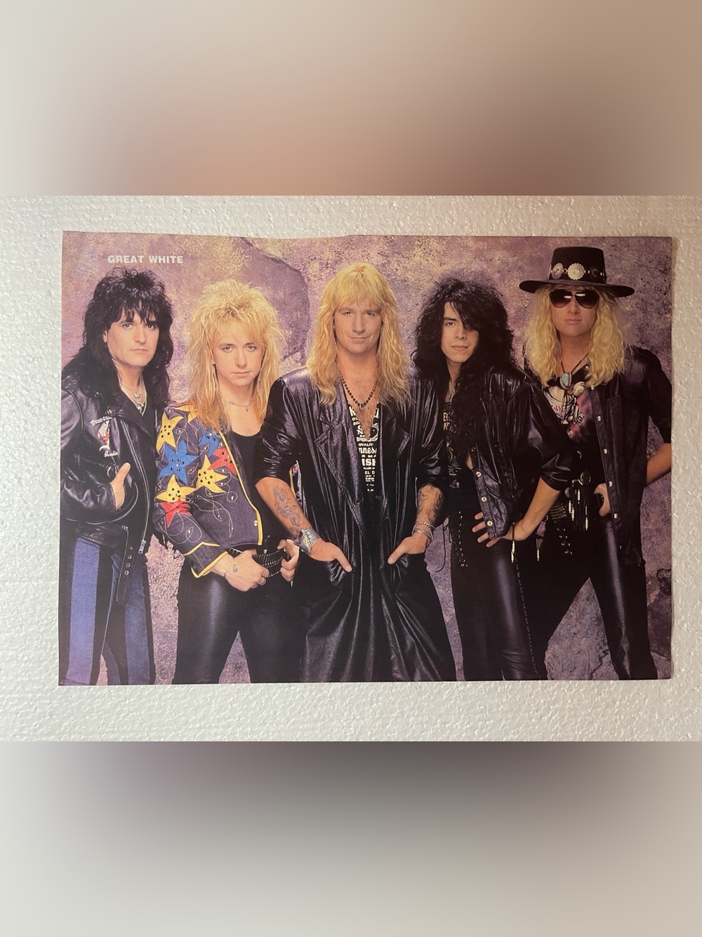 Great White Band Pinup - Black & Blonde Rock Photo